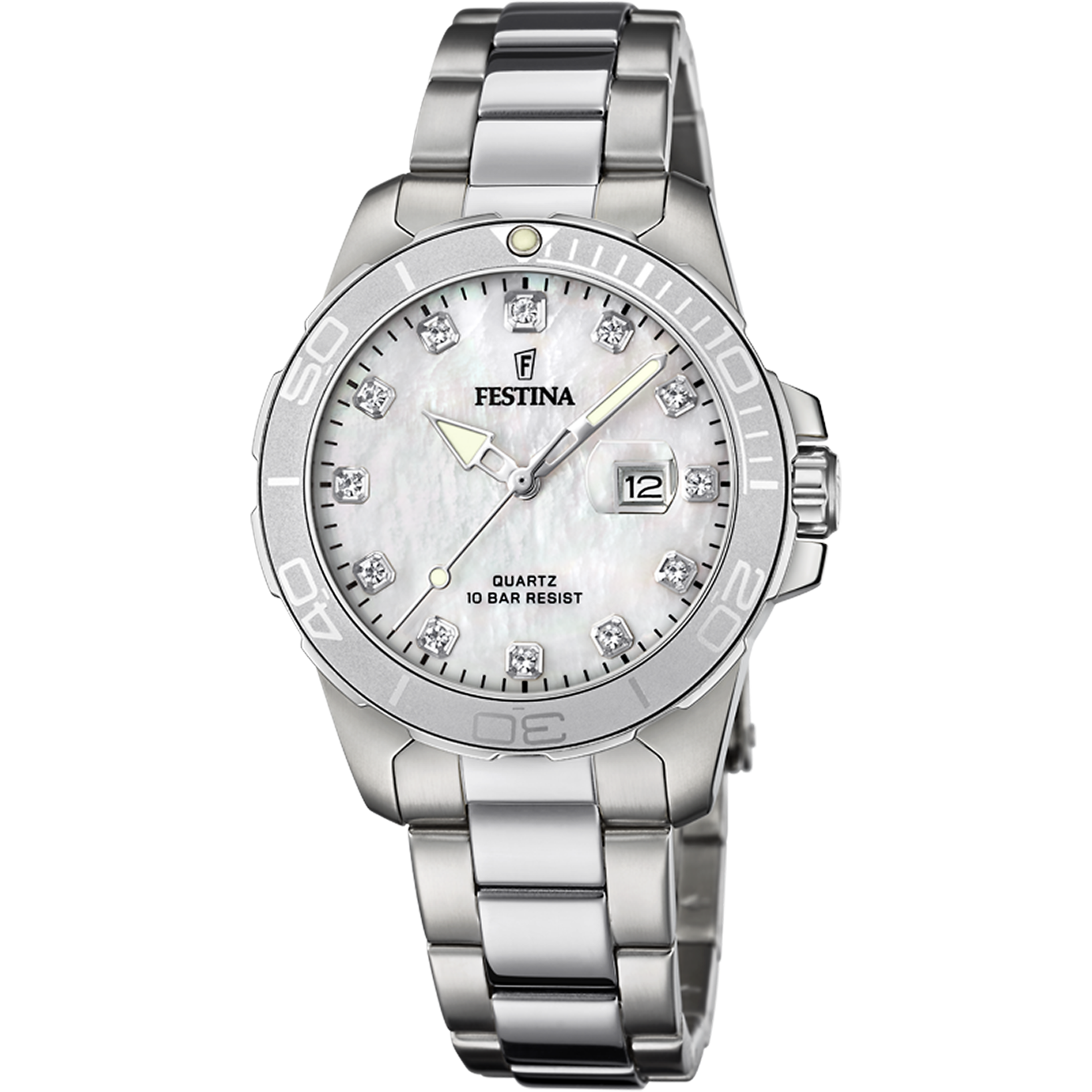 Relógio festina coleção boyfriend f20503/1 madrepérola pulseira de aço, mulher_PRODUCT