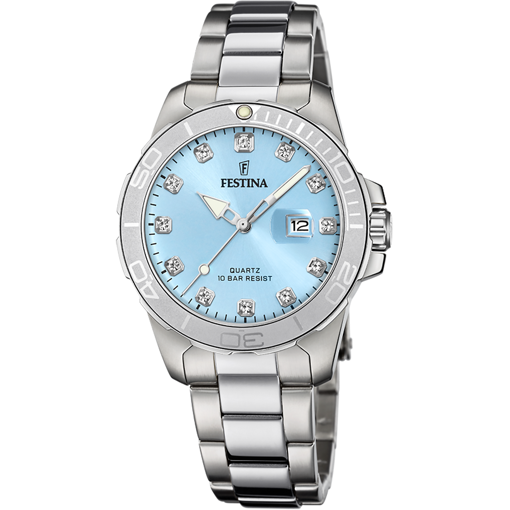 Relógio festina boyfriend collection f20503/5 azul pulsera de de aço inoxidável, mulher_PRODUCT
