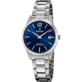 Relógio Festina Classics F20509/3 Azul com Bracelete de Aço, Mulher