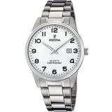 Relógio festina classics f20511/1 branco com correia de aço, homem_PRODUCT