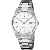 Relógio festina classics f20511/2 prateado com correia de aço, homem._PRODUCT
