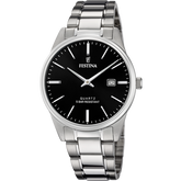 Relógio Festina Classics F20511/4 Preto com Bracelete de Aço, para Homem