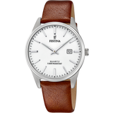 Relógio festina classics f20512/2 prateado com correia de couro, homem._PRODUCT