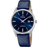 Relógio festina classics f20512/3 azul com correia de couro, homem._PRODUCT
