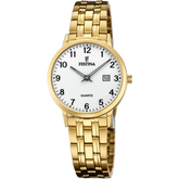 Relógio Festina Classics F20514/1 Branco com Bracelete de Aço, Mulher