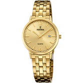 Relógio Festina Classics F20514/3 Champanhe Pulseira de Aço para Mulher