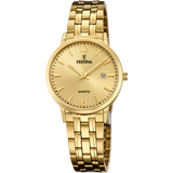 Relógio Festina Classics F20514/3 Champanhe Pulseira de Aço para Mulher