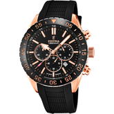Relógio festina cerâmica f20516/2 preto com pulseira de borracha, masculino_PRODUCT
