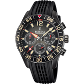Relógio festina timeless chronograph f20518/3 preto com correia de borracha, para homem._PRODUCT