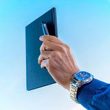 Relógio festina chrono bike 2021 f20543/2 azul pulseira de aço, homem