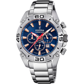 Relógio festina chrono bike 2021 f20543/4 azul pulseira de aço, homem_PRODUCT