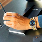 Relógio festina de aço clássico F20554/3 champanhe bracelete de aço, masculino