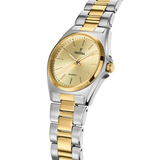 Relógio festina de aço clássico f20556/3-1 champanhe pulseira de aço, mulher