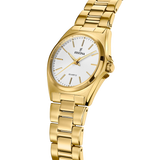 Relógio festina de aço clássico f20557/2 branco com correia de aço, para mulher.