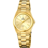 Relógio Festina de Aço Clássico F20557/3 Champagne Pulseira de Aço, Mulher