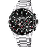 Relógio festina f20560/6 preto com correia de aço, para homem.