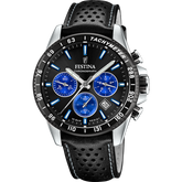 Relógio festina f20561/6 com correia de couro, para homem.