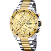 Relógio Festina F20562/1 champanhe com bracelete de aço para homem
