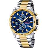 Relógio Festina F20562/2 Azul com Bracelete de Aço, Homem