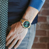 Relógio Festina F20562/3 Verde com Correia de Aço, Homem.