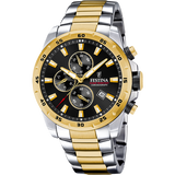 Relógio Festina F20562/4 preto com bracelete de aço, para homem.