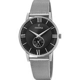 Relógio Festina F20568/4 preto com pulseira de aço, para homem