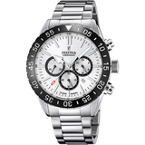 Relógio Festina F20575/1 Branco com Bracelete de Aço, Homem