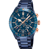 Relógio Festina F20576/1 Azul com Bracelete de Aço, Masculino