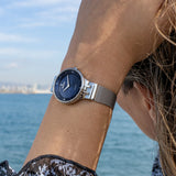Relógio festina f20597/3 azul com correia de aço, mulher_LIFESTYLE