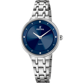 Relógio Festina F20600/3 Azul com Pulseira de Aço, Senhora