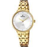 Relógio festina f20601/1 prateado com correia de aço, mulher