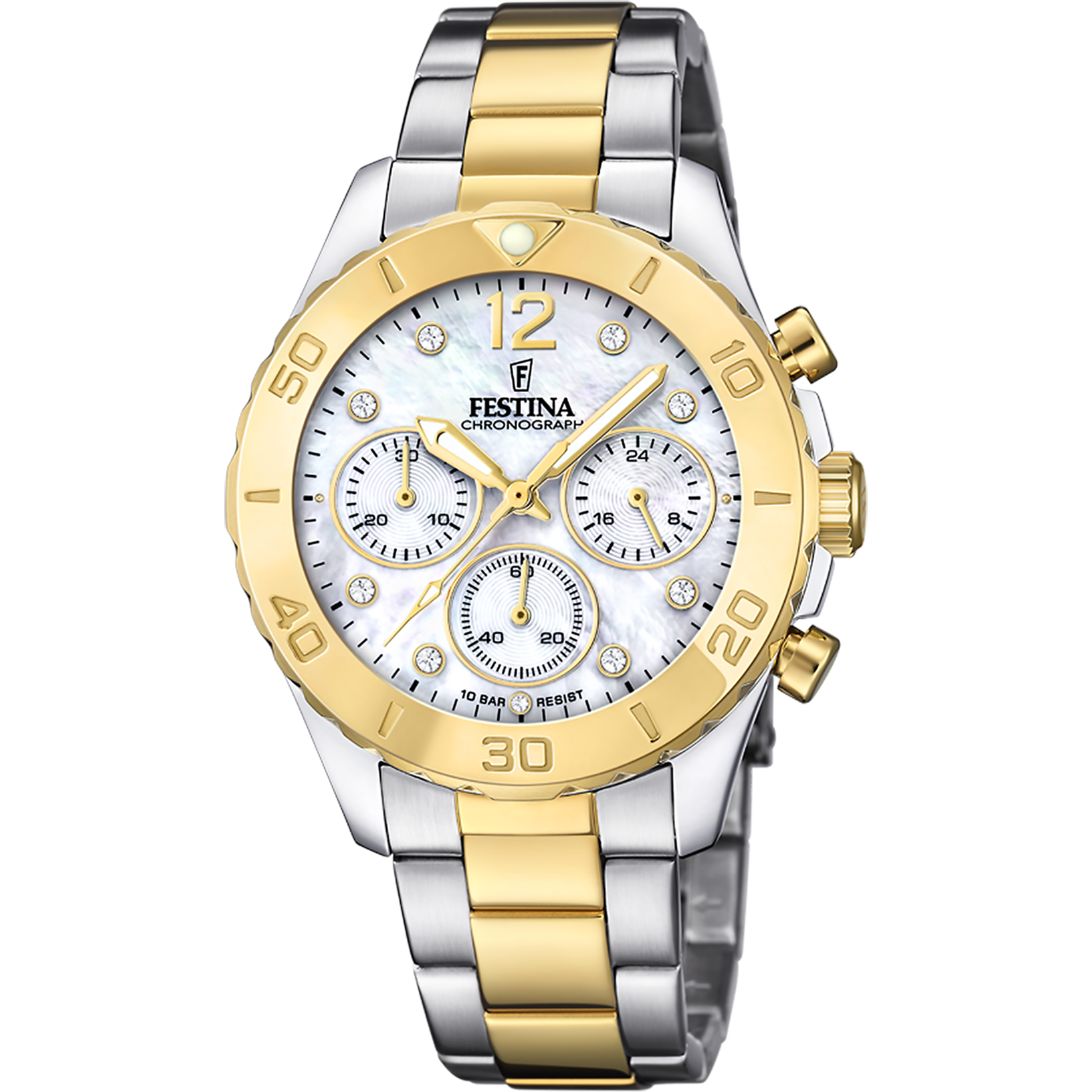 Relógio festina f20604/1 madrepérola pulseira de aço, mulher_PRODUCT
