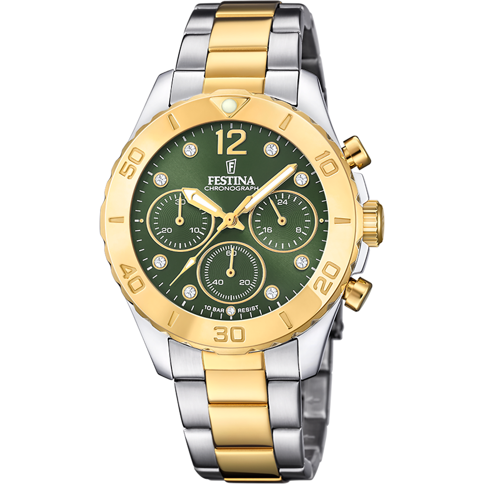 Relógio festina boyfriend collection f20604/2 verde pulsera de de aço inoxidável, mulher_PRODUCT