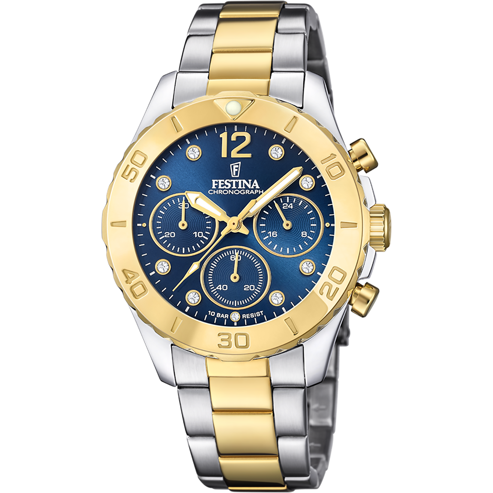Relógio festina f20604/3 azul com correia de aço, mulher_PRODUCT