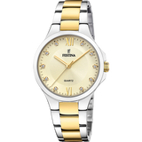 Relógio festina f20618/1 champanhe feminino