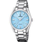 Relógio festina f20622/p azul pulsera de de aço inoxidável, mulher_PRODUCT