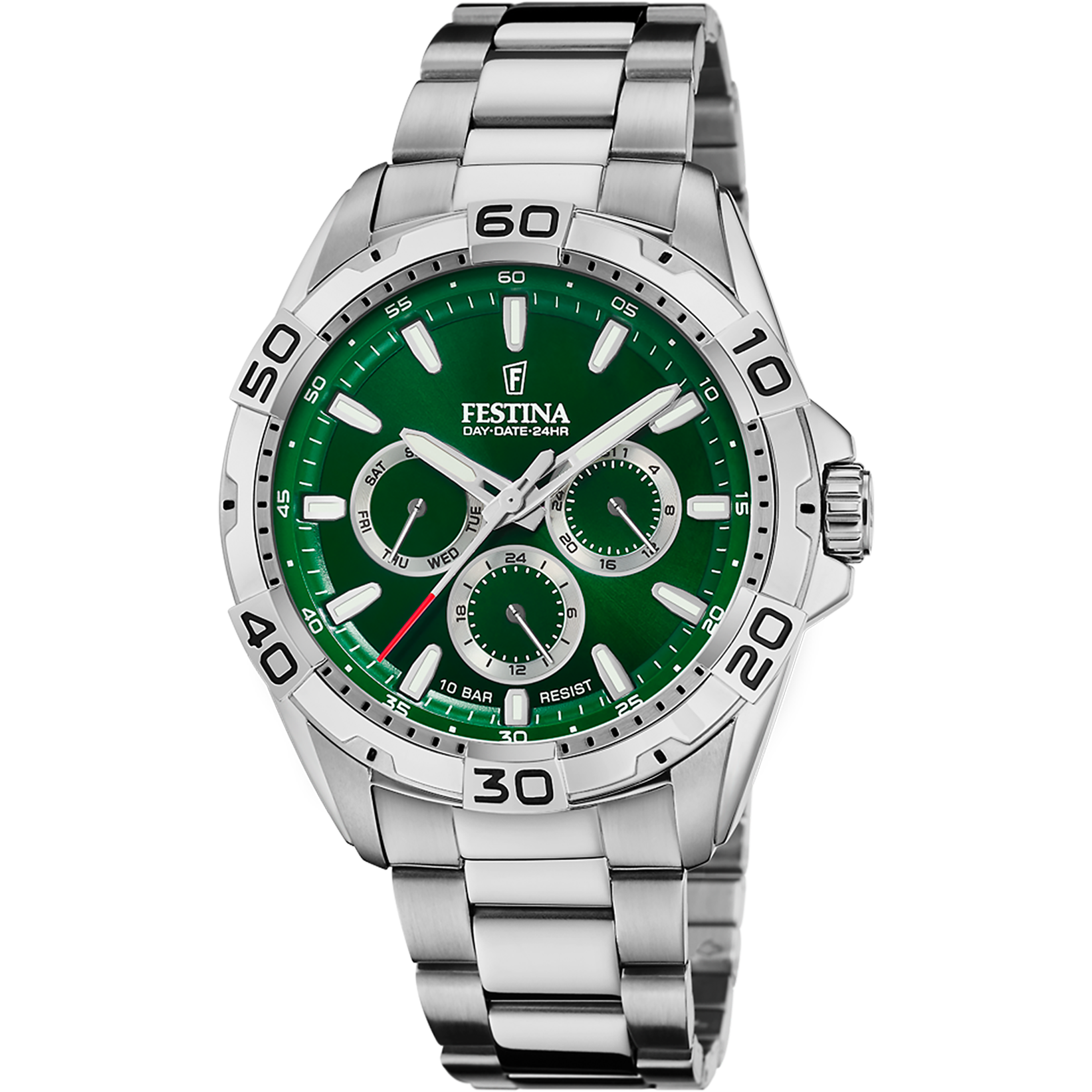 Relógio festina f20623/3 verde pulsera de de aço inoxidável, homem_PRODUCT