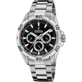 Relógio Festina F20623/4 preto pulseira de 316L de aço inoxidável, homem.