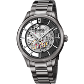 Relógio festina f20632/1 preto com correia de aço inoxidável 316l, para homem.