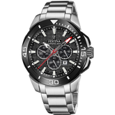 Relógio festina chrono bike f20641/4 preto pulseira de aço inoxidável, masculino_PRODUCT