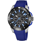 Relógio Festina Chrono Bike F20642/1 Preto com Correia de Borracha, Masculino.