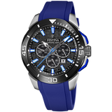 Relógio Festina Chrono Bike F20642/1 Preto com Correia de Borracha, Masculino.