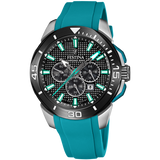 Relógio Festina Chrono Bike F20642/3 Preto com Bracelete de Borracha, Masculino.