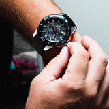 Relógio Festina Chrono Bike F20642/4 Preto com Bracelete de Borracha, Masculino