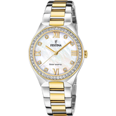 Festina Energia Solar F20659/1 Creme Aço Inoxidável 316L, Mulher