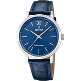 Festina energia solar f20660/4 azul couro, homem