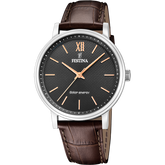 Festina Energia Solar F20660/6 Preto Couro, Homem