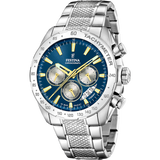 Relógio festina timeless chronograph f20668/5 azul pulsera de de aço inoxidável, homem_PRODUCT