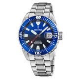 Relógio Festina The Originals F20669/1 Azul Pulseira de Aço Inoxidável 316L, Homem
