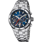 Relógio para homem Festina Chrono Bike azul com bracelete de aço F20670/1